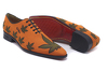 Sativa shoe-model, manufactured in Piqué 46 Naranja Fantasia Marihuana