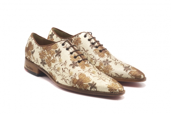 Modèle de chaussure Dorado, fabriqué en Lame oro Marron