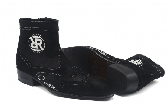 Modèle de chaussure Rebelle, fabriqué en Engrasado Wach Negro