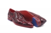Zapato modelo Chief, fabricado en Croco Patent Rojo_445