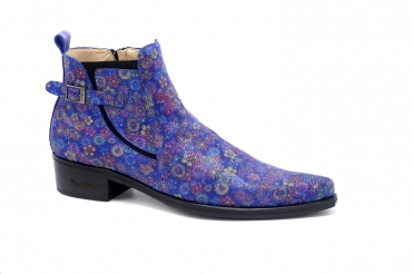 Dingo model bootie, made in Napa Margarita Blue