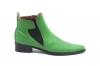 Dorian model ankle boot, made of green Napa,