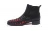 Rock & Roll model ankle boots, made in Naoa Negra and glitter red