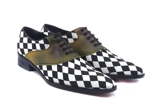 Grand Prix shoe-model, manufactured in Arlekin NB Napa Amarilla