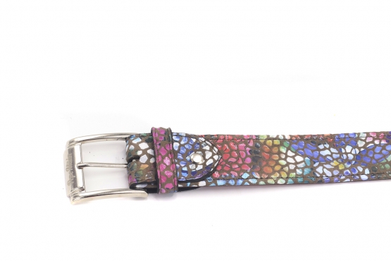 Depp model belt, manufactured in 115 Piedras Flower