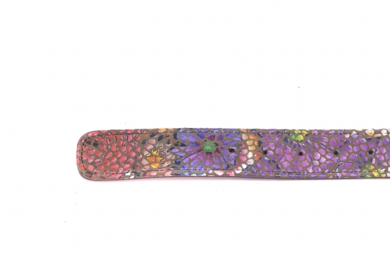 Depp model belt, manufactured in 115 Piedras Flower