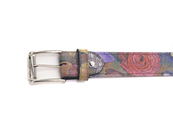 Zinnia model belt, manufactured in 115 Snake Flower Taupe