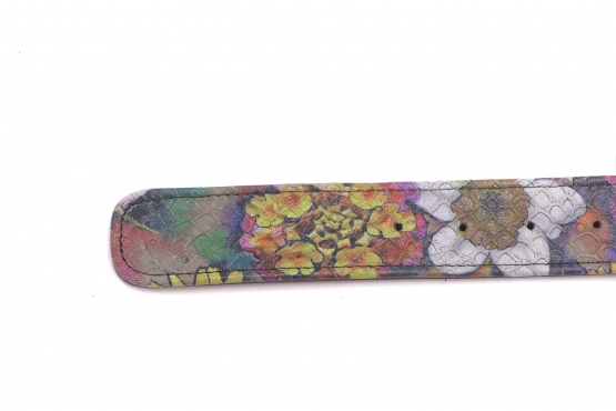 Zinnia model belt, manufactured in 115 Snake Flower Taupe