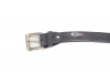 Shang model belt, manufactured in Charol Gris Carbon 