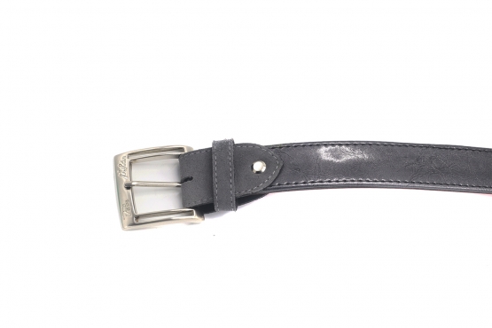 Modèle de ceinture Shang, fabriqué en Charol Gris Carbon