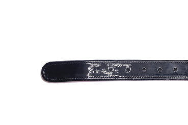 Modèle de ceinture Leral C, fabriqué en Charol Negro y Rojo