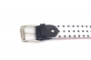 Sevilla model belt made of nappa leather and black polka dots