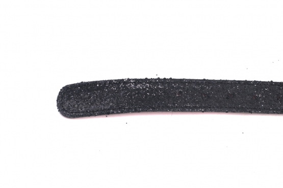 Modèle de ceinture Max, fabriqué en Glitter Negro Napa Negra
