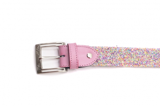 Youth model belt, manufactured in Lumini Glitter 7166 N7