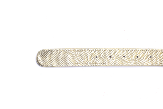 Modèle de ceinture Sand C, fabriqué en Piel Flamingo Oro Vivo Oro