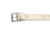 Sand C model belt, manufactured in Piel Flamingo Oro Vivo Oro