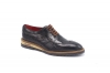 Chesterfield model shoe made of coconut sedan, leather fleece