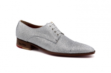 Zapato modelo Silvery, fabricado en Glitter Plata