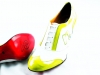 Zapato modelo Sportify fabricación en charol pistacho