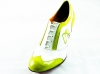 Zapato modelo Sportify fabricación en charol pistacho