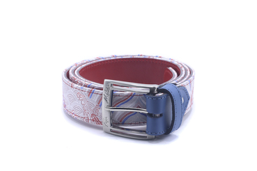 Lyon C model belt, manufactured in Jacquard 14 Color 27