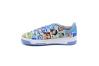 Sneaker model Lir, manufactured in Fantasia Comic Quilt Serraje Azul