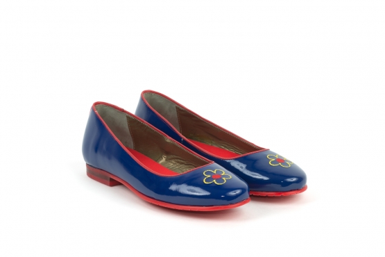 Shoe model Aster, manufactured in CHAROL AZUL MILAN