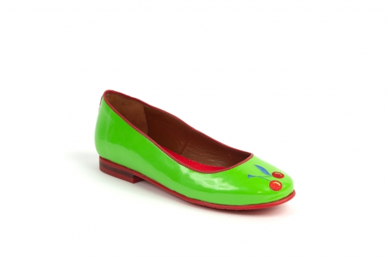 Modèle de chaussure Cherry, fabriqué en CHAROL PISTACHO