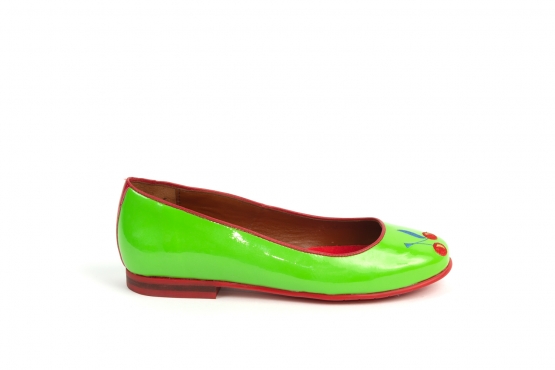 Modèle de chaussure Cherry, fabriqué en CHAROL PISTACHO