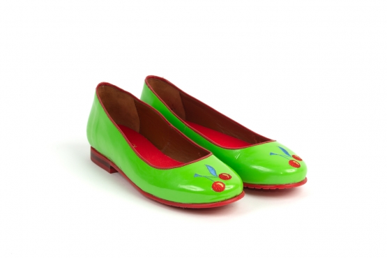 Modèle de chaussure Cherry, fabriqué en CHAROL PISTACHO