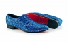 Zapato modelo Blue Festival, fabricado en glitter windy azul