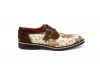 Zapato modelo Clover Lame Oro Nº 4 Afelpado Roble