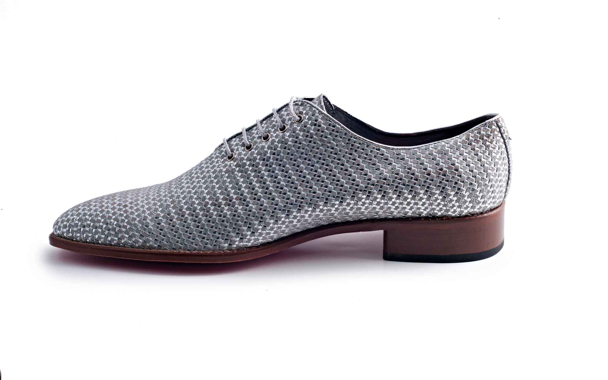 silver spike dress shoes