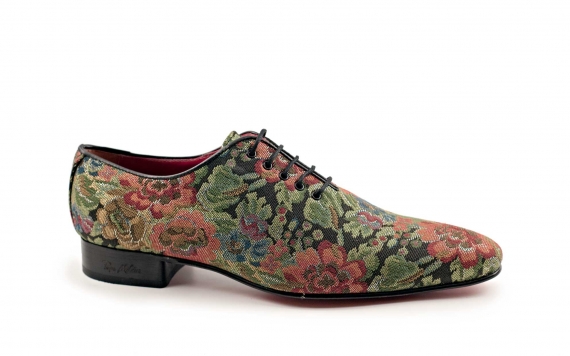 Modèle de chaussures Sandy fabriqué en jacquard fantasia