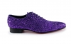 Zapato modelo Flash, fabricado en glitter lila. 