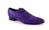 Modèle de chaussures Flash, fabriqué en violet glitter. 