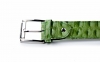 Green Reptile model belt, manufactured in aligator pistachio. 