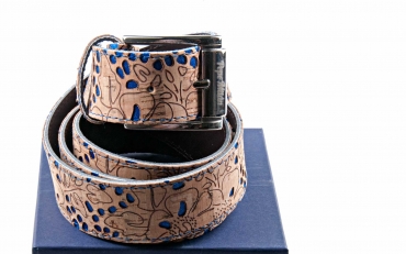 Cinturón modelo Tradition, fabricado en corcho láser 07 nº5. 