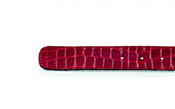 Sevilla model belt, manufactured in red Boston Zafiro Hounston 