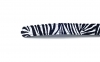 Modèle de ceinture Faunia, fabriqué en Vecton zèbre noir et blanc.