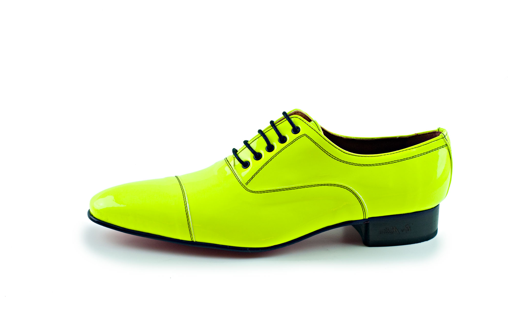 yellow patent leather shoes