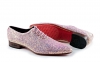 Zapato modelo Cosmos, fabricado en glitter windy cipria