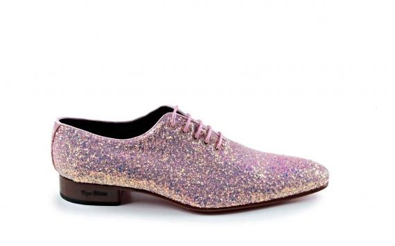 Cosmos model shoe, made of glitter windy cipria