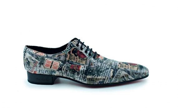 Modèle de chaussures Harper, fabriqué en patchwork vintage 