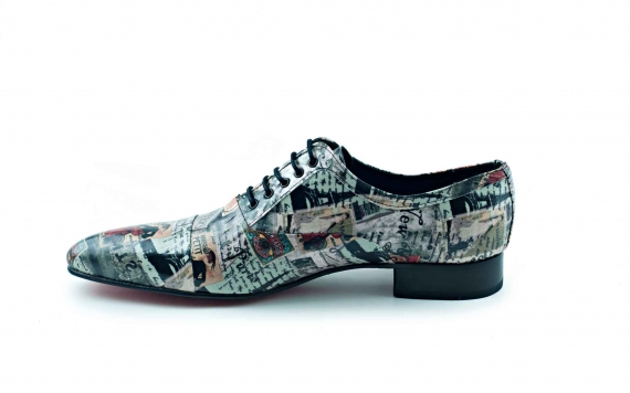 Modèle de chaussures Harper, fabriqué en patchwork vintage 