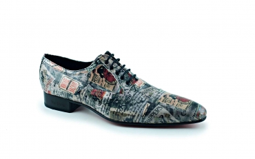 Modèle de chaussures Harper, fabriqué en patchwork vintage 