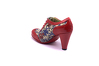 Zapato modelo Beth, fabricado en Napa Kiss of Death & Charol Rojo