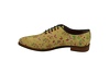 Zapato modelo Fuji, fabricado en ILI M111 Beige Vivos Verde Botella