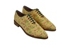 Zapato modelo Fuji, fabricado en ILI M111 Beige Vivos Verde Botella