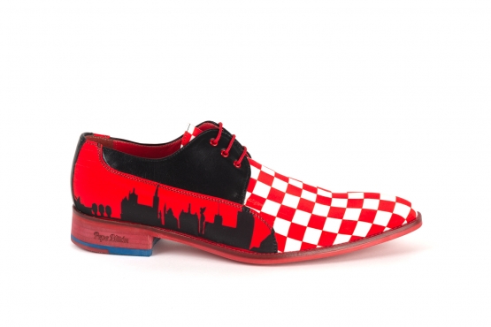 Zapato modelo Dama, fabricado en Ajedrez